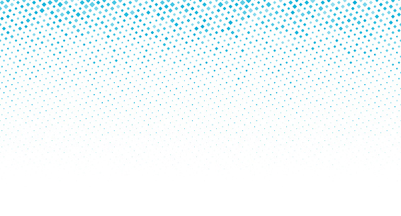 Bright blue halftone squares pattern background vector illustration