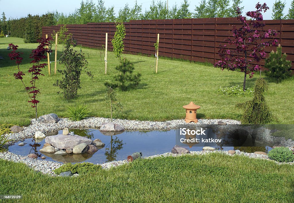 Garden Pond Decorative garden pond Pond Stock Photo