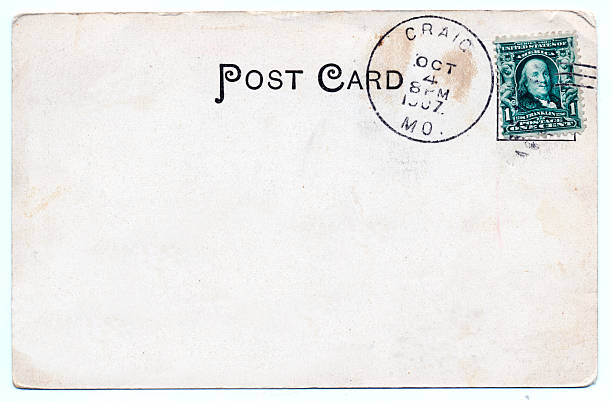 istock Vintage Paper Postcard Blank 168726943