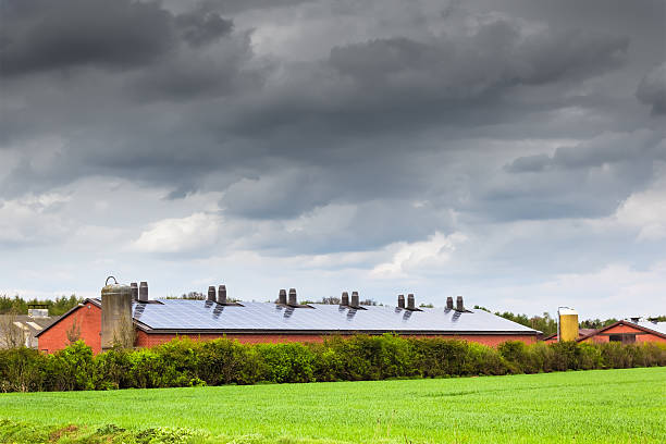 istock Solar panels on the roof Building 168727478