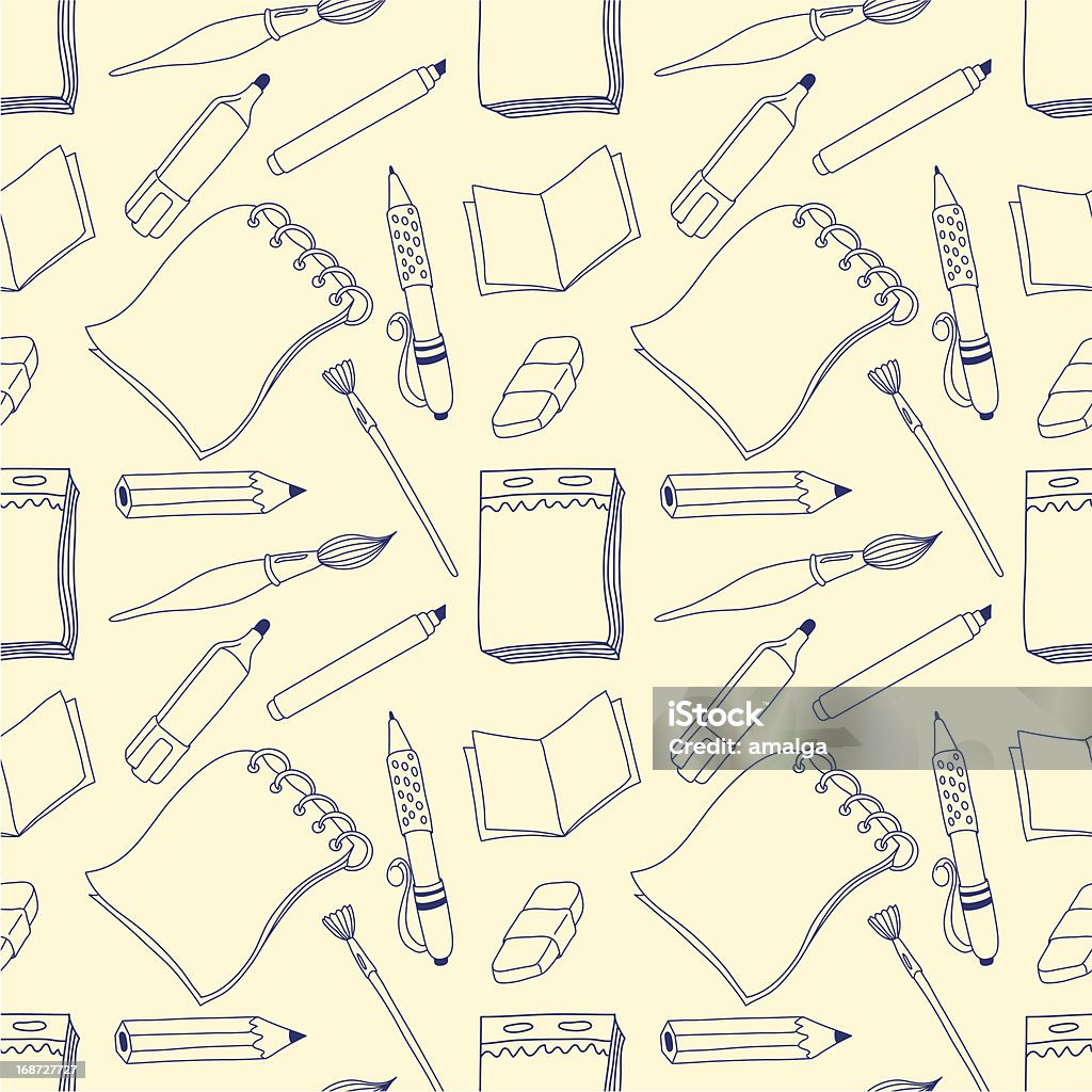 Note seamless pattern - arte vettoriale royalty-free di Compito a casa