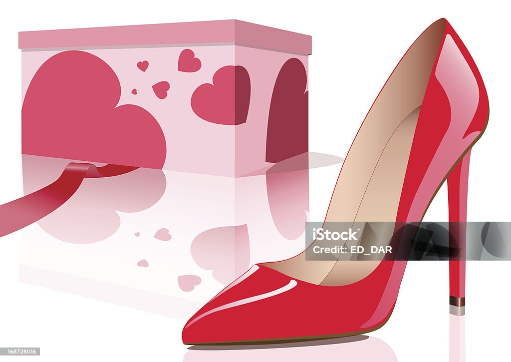 Sapato vermelho - Vetor de Salto Alto royalty-free