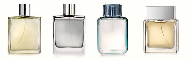 Generic perfume bottles Four perfume spray bottles perfume sprayer photos stock pictures, royalty-free photos & images