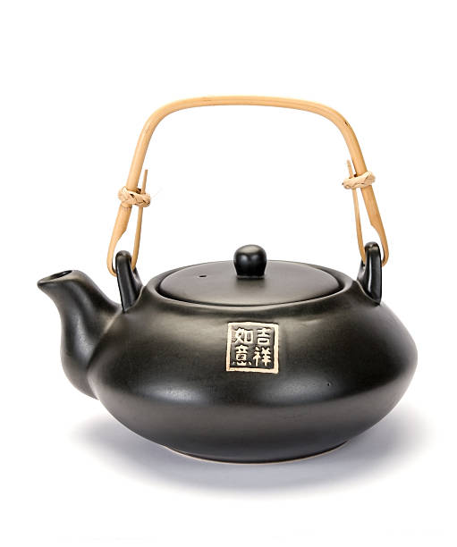 Asian teapot stock photo
