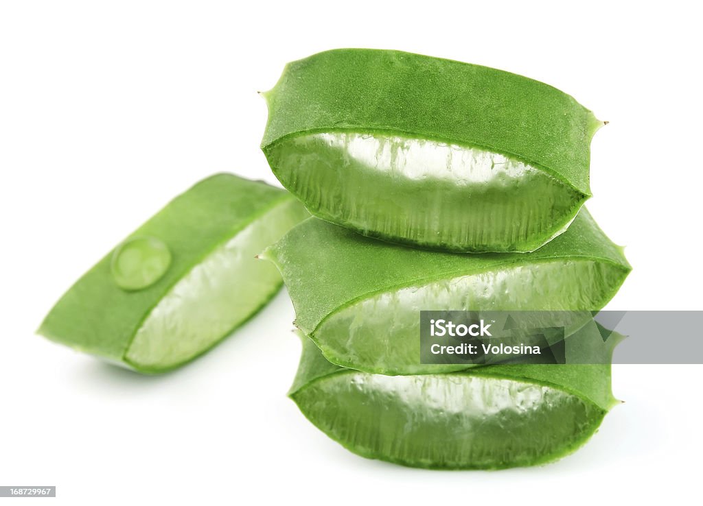 Sliced aloe Sliced aloe leaves close up Aloe Stock Photo