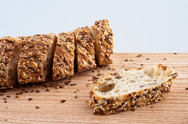 istock Slices of Bread on a Cutting Board 168730707
