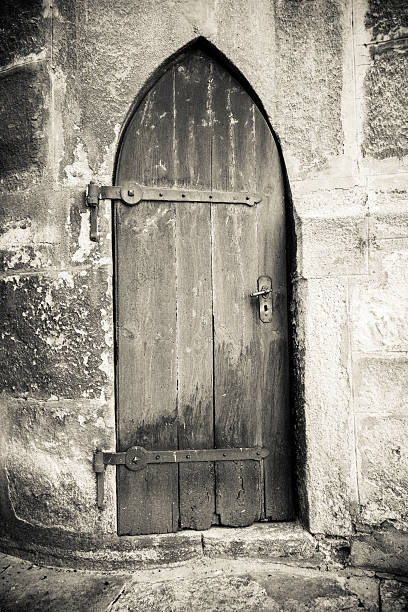 istock Old wooden door 168733003