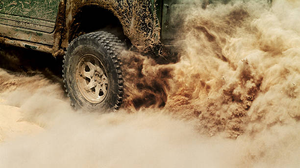 Off-road car Off-road car (detail) dirt road stock pictures, royalty-free photos & images
