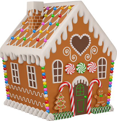 christmas gingerbread house vector