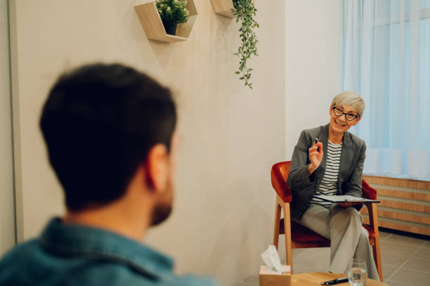 istock A psychotherapist is sitting with a client in the office and discussing problems 1687333544