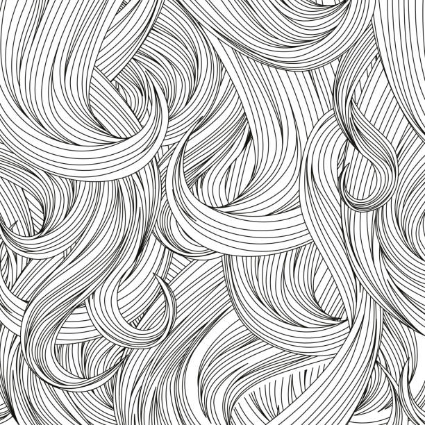 волосы человека фоне - femininity pattern female backgrounds stock illustrations