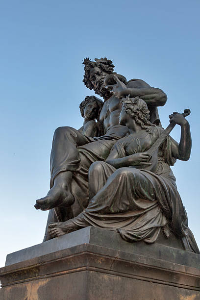istock Man and children statue in Dresden 168733619