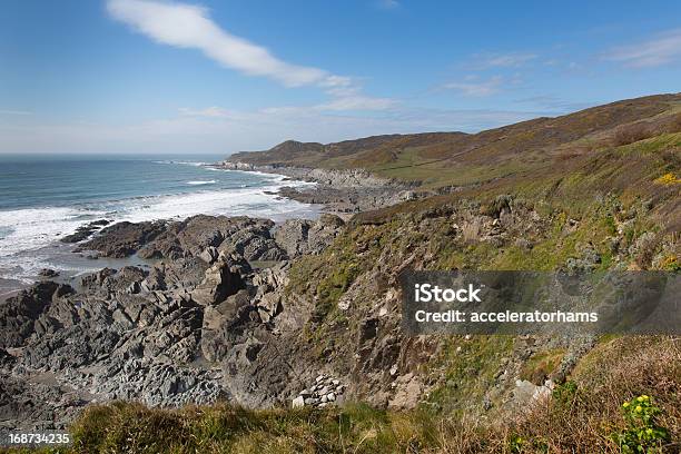 South West Coast Weg View Woolacombe Devon England Stockfoto und mehr Bilder von Anhöhe - Anhöhe, Blau, Blickwinkel der Aufnahme