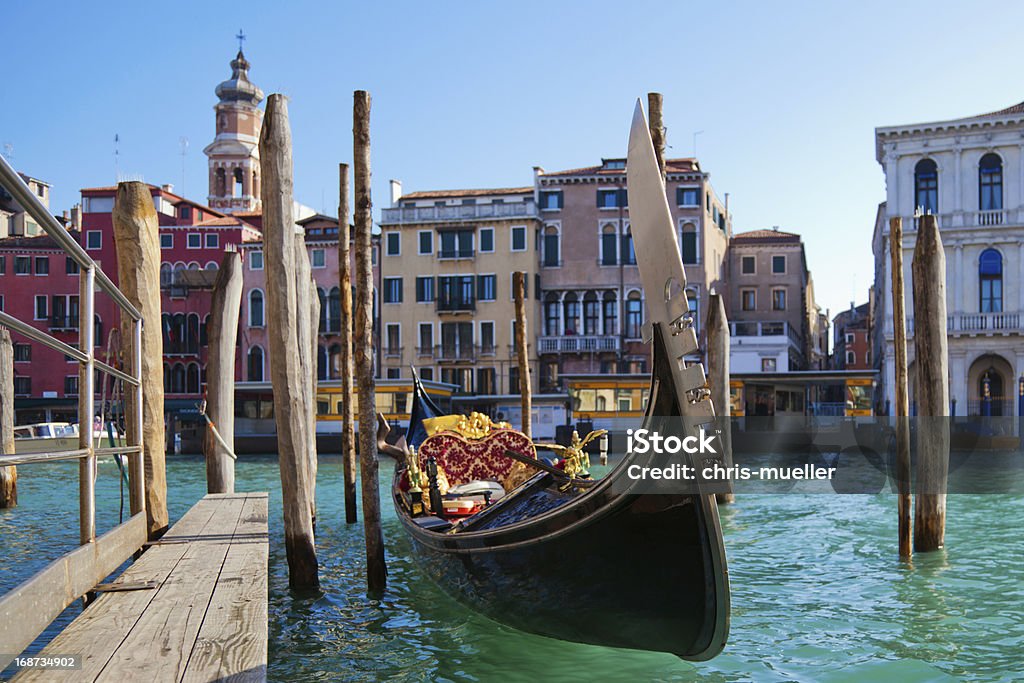 Gondel auf dem Canal Grande in Venedig - Lizenzfrei Altstadt Stock-Foto