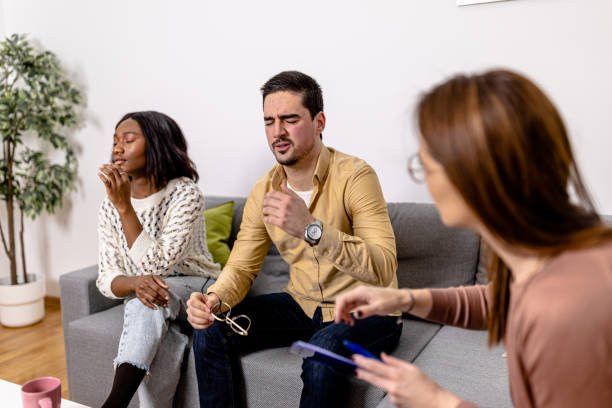 istock A Multiracial Couple's Journey in Therapy with a Female Psychologist 1687360431