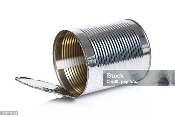 Empty Metallic Open Can Stock Photo - Download Image Now - Can, Empty, Garbage