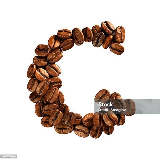 Kaffee Alphabet Buchstabe Stockfoto und mehr Bilder von Alphabet - Alphabet, Bohne, Braun