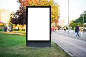 outdoor blank billboard poster