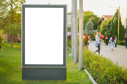 outdoor blank billboard poster