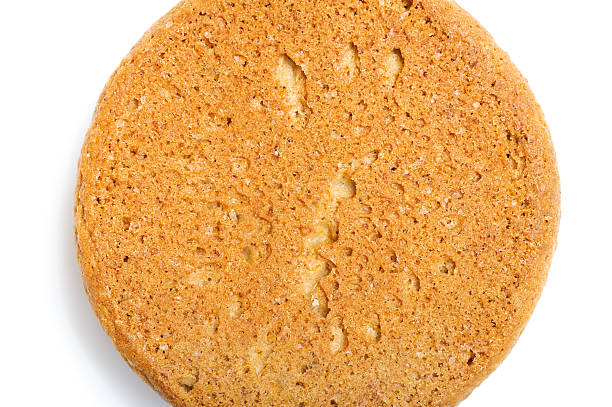 istock round sweet oatmeal cookie. Macro background and texture 168738494