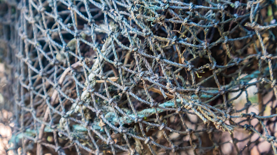 fish net texture as background