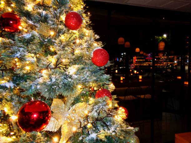 istock Christmas decoration of a bar 1687580444