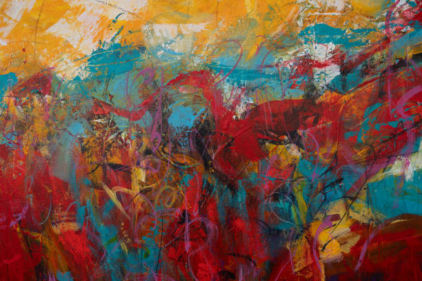 istock The expressive brushstrokes on this canvas create an artful and dynamic abstract background 1687582073