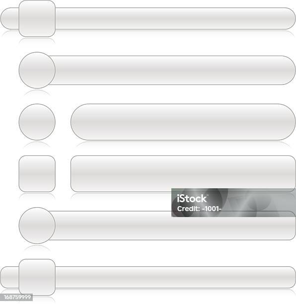 Empty Gray Web Button Set Stock Illustration - Download Image Now ...