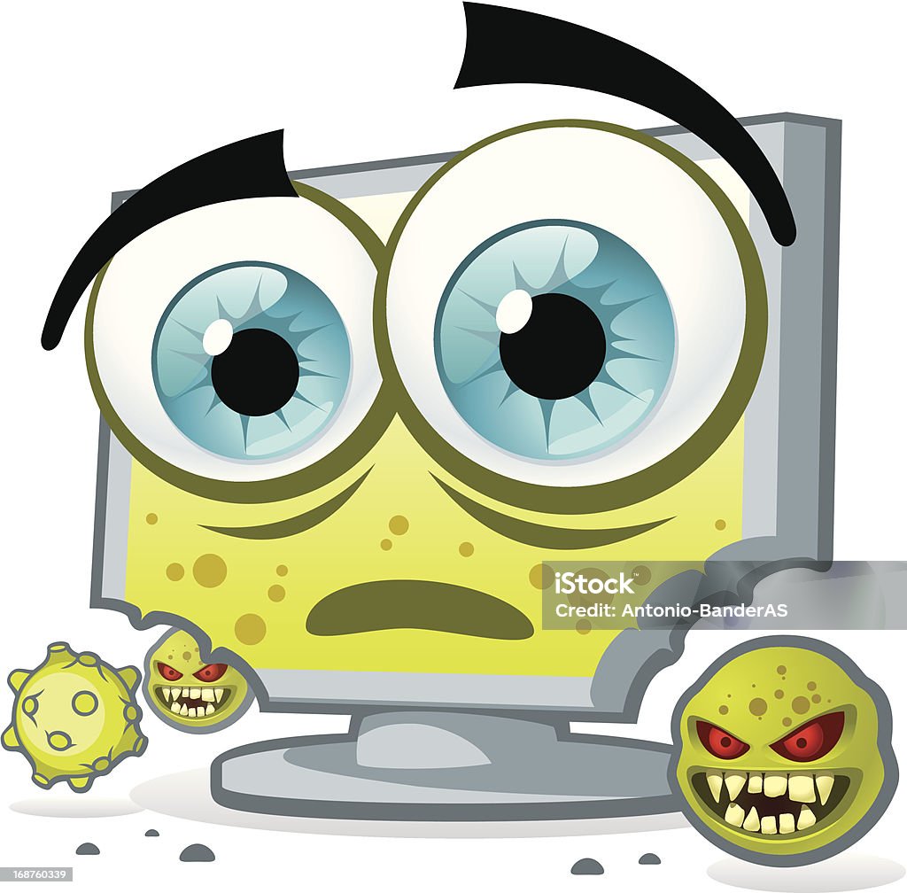 Pretty Computer Virus Pc Virus Stock Illustration - Download Image Now - Aggression ...