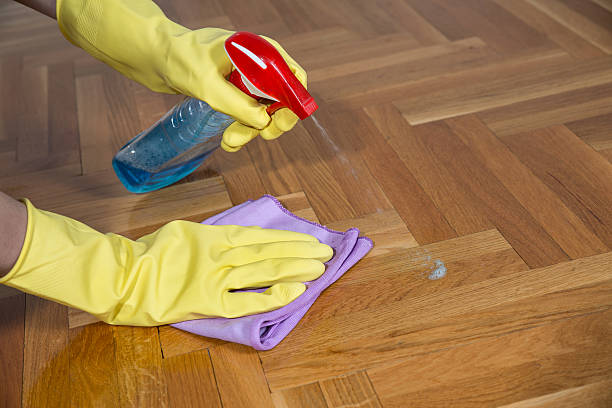 istock cleaning equipment and wooden parquet 168760598