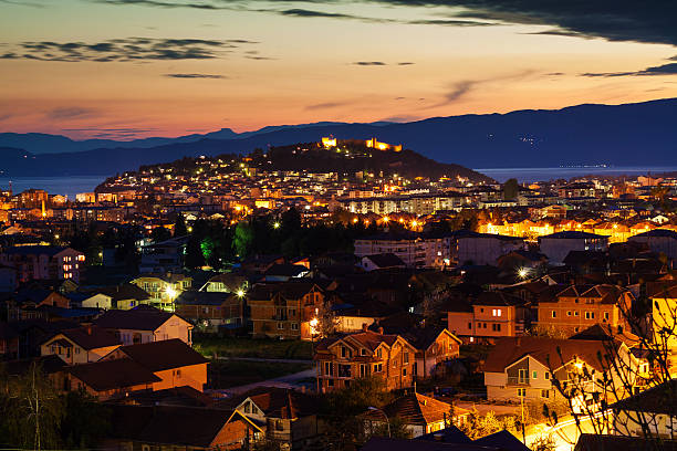 istock Night view - the city of Ohrid 168760763
