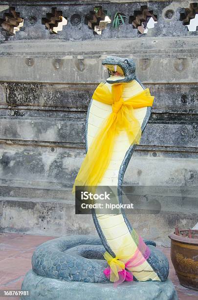 Foto de Wat Phutthaisawan Ayutthayaestátua De Cobra e mais fotos de stock de Animal - Animal, Arquitetura, Ayuthaya