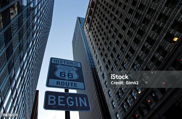 Route 66 - Fotografias de stock e mais imagens de Estrada 66 - Estrada 66, Chicago - Illinois, Ao Ar Livre