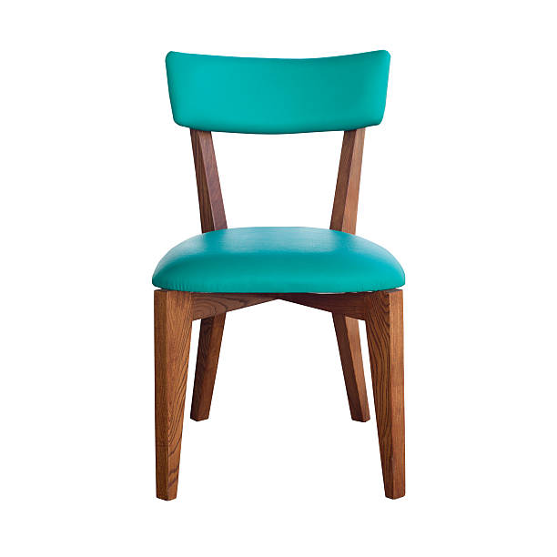 istock wood chair green leather isolated with path 168763663