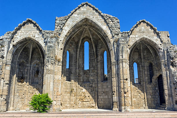 istock Romanic basilica ruins of Rhodes 168764178