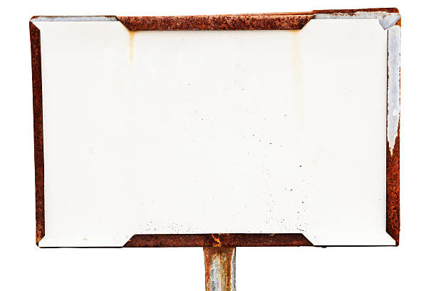 istock Blank Rusted and Grungy Metal Sign 168764335