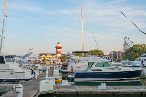 Marina and Lighthouse at Harbor Town-Hilton Head, South Carolina
