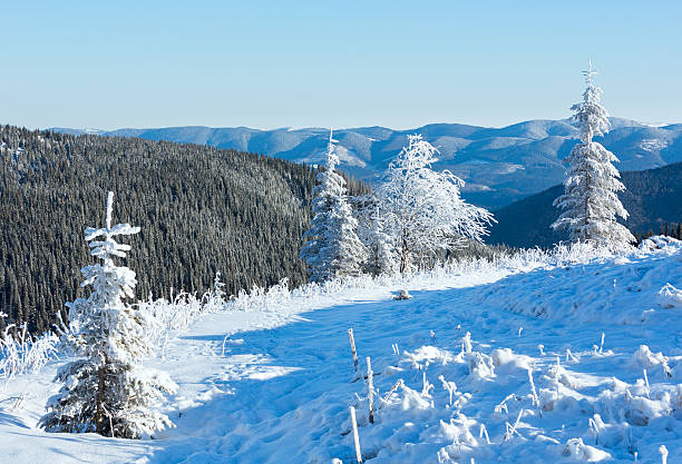istock Morning winter mountain landscape 168766080