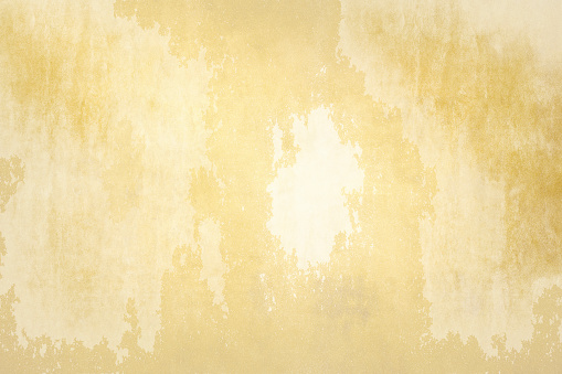 Abstract Light yellow pastel concrete texture background. Cement Stucco surface backdrop