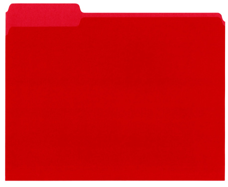 High resolution red manila file folder.