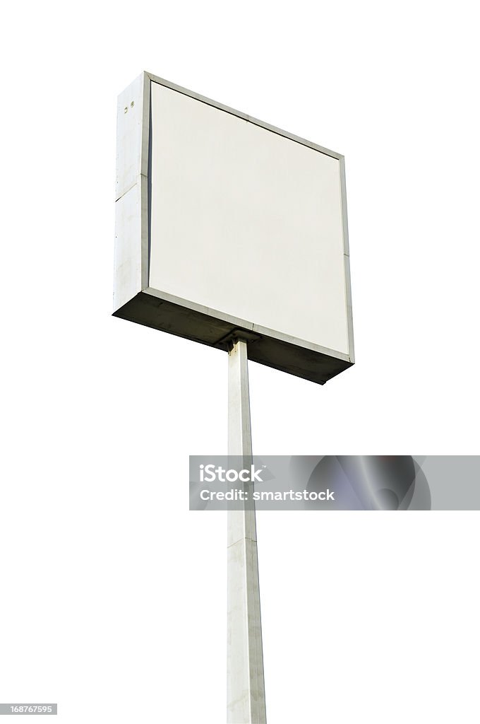 Outdoor em branco na estação de Gasolina - Royalty-free Correio Foto de stock