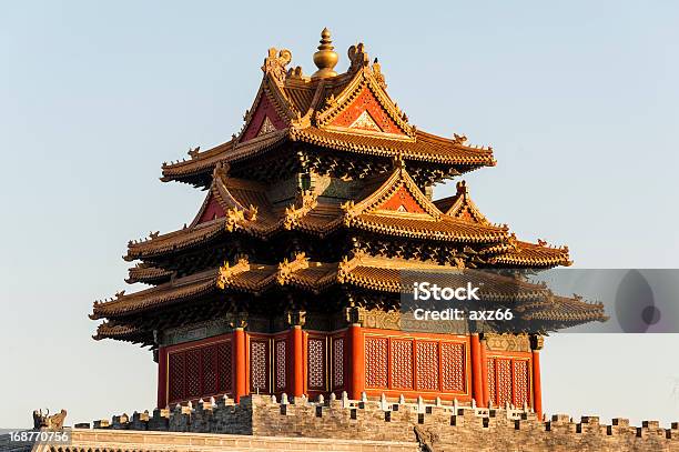 Wachturm Von Der Verbotenen Stadt Stockfoto und mehr Bilder von Bauwerk - Bauwerk, China, Chinesische Kultur