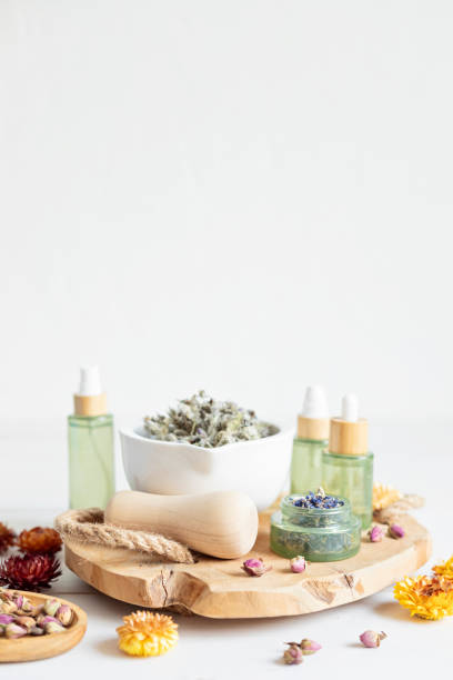 istock Botanical blends, herbs, essencial oils for naturopathy 1687709750