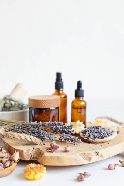 istock Botanical blends, herbs, essencial oils for naturopathy 1687709990