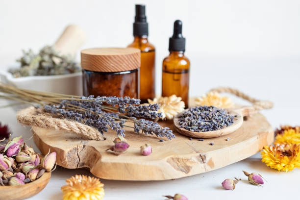 istock Botanical blends, herbs, essencial oils for naturopathy 1687711337