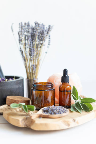 istock Botanical blends, herbs, essencial oils for naturopathy 1687711346