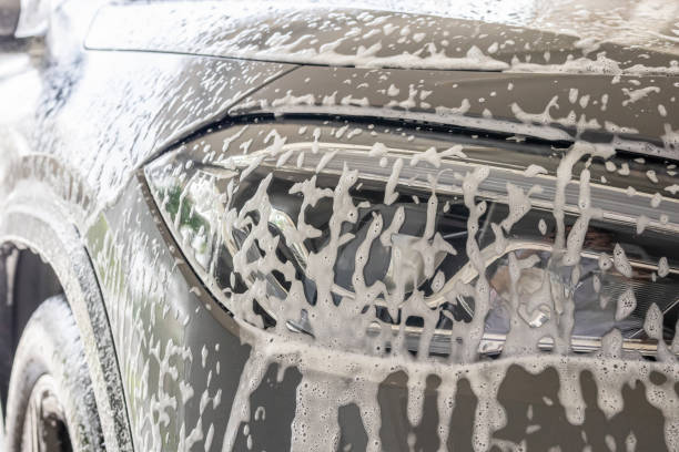 istock car cleaning and washing with foam soap 1687714686