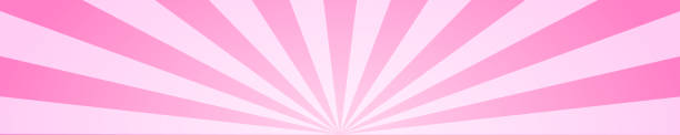 wzór cyrkowy lub karnawałowy z różowymi promienistymi paskami. różowy wybuch słońca, efekt eksplozji lub zaskoczenia, tło w stylu mangi anime. guma balonowa, cukierki lizaka, tekstura lodów - starburst fruit candy stock illustrations
