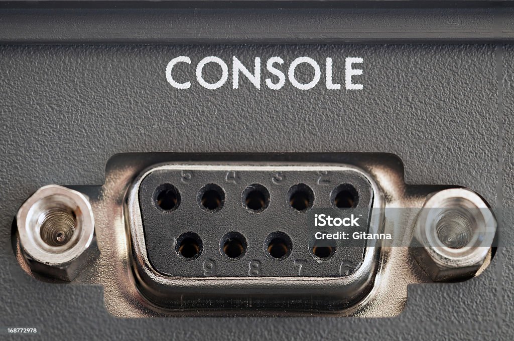 Conector de Console - Foto de stock de Cabo de conexão de rede royalty-free