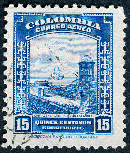 istock Cartagena, Colombia Stamp 168773302